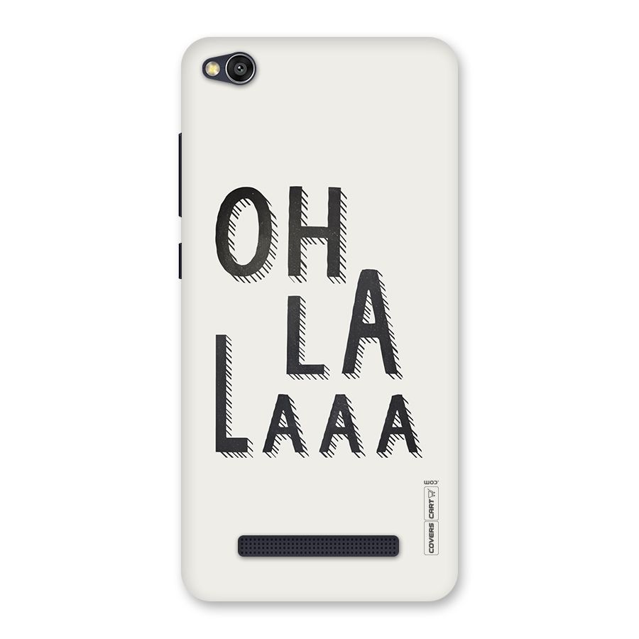 Oh La La Back Case for Redmi 4A