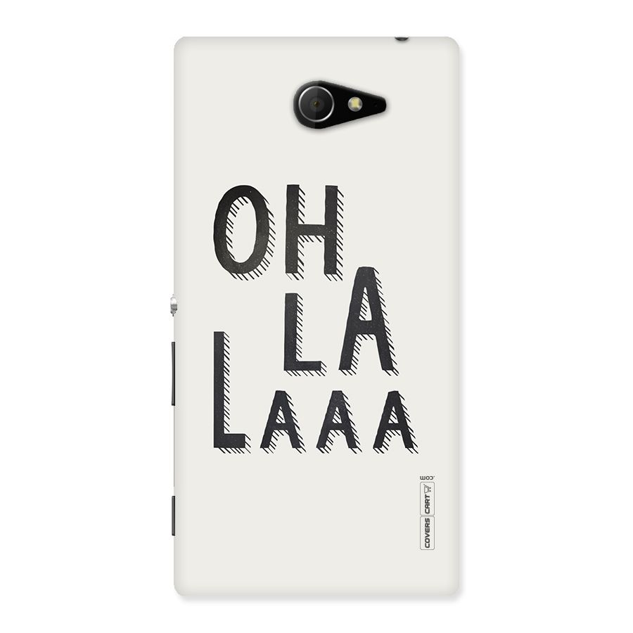 Oh La La Back Case for Sony Xperia M2