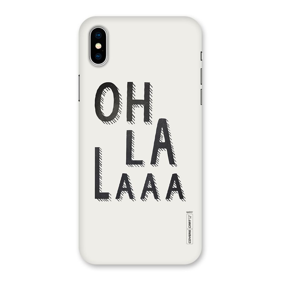Oh La La Back Case for iPhone X
