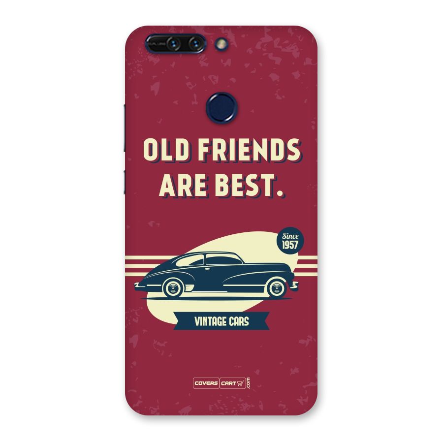 Old Friends Vintage Car Back Case for Honor 8 Pro