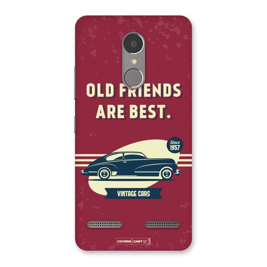 Old Friends Vintage Car Back Case for Lenovo K6