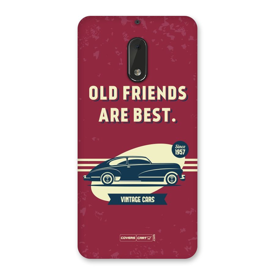 Old Friends Vintage Car Back Case for Nokia 6