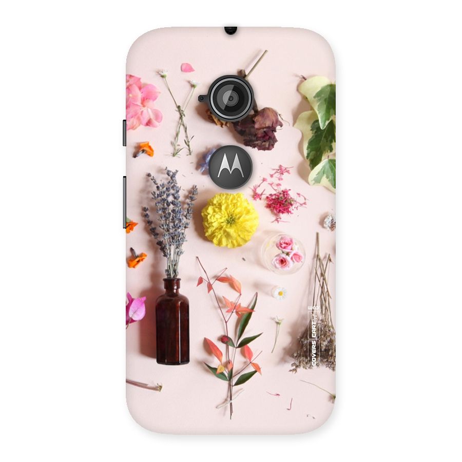 Old Petals Back Case for Moto E 2nd Gen