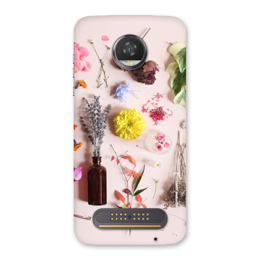 Old Petals Back Case for Moto Z2 Play