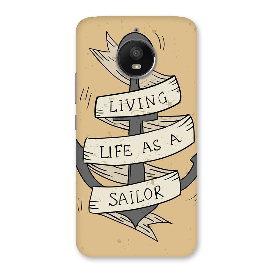 Old School Anchor Back Case for Moto E4 Plus