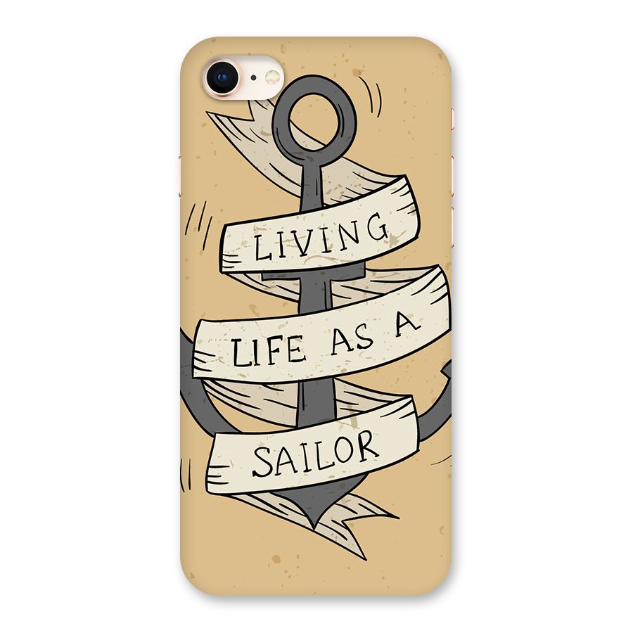 Old School Anchor Back Case for iPhone 8