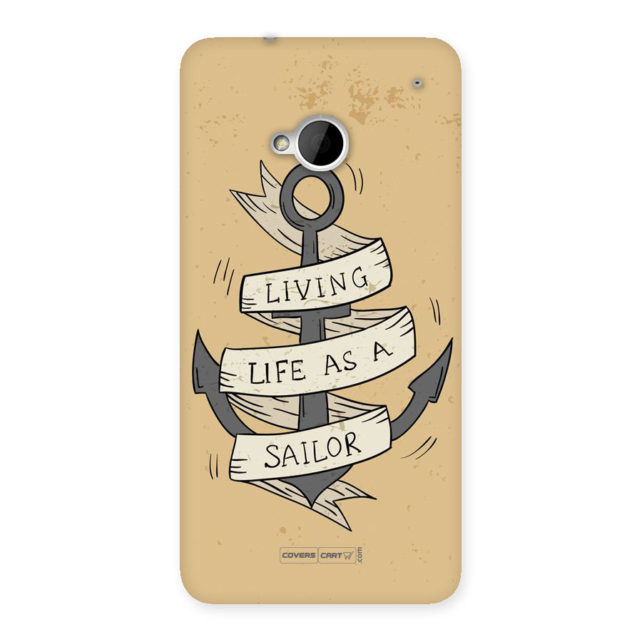 Old School Anchor Back Case for HTC One M7