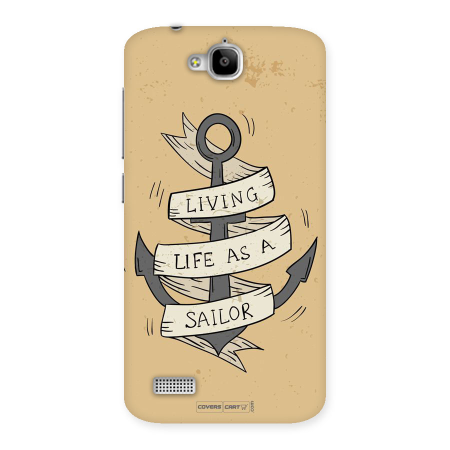 Old School Anchor Back Case for Honor Holly