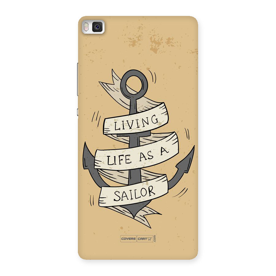 Old School Anchor Back Case for Huawei P8