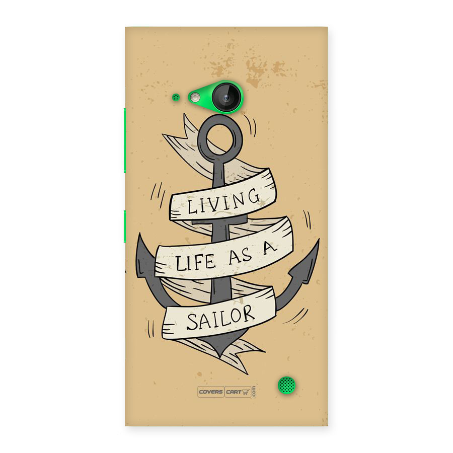 Old School Anchor Back Case for Lumia 730
