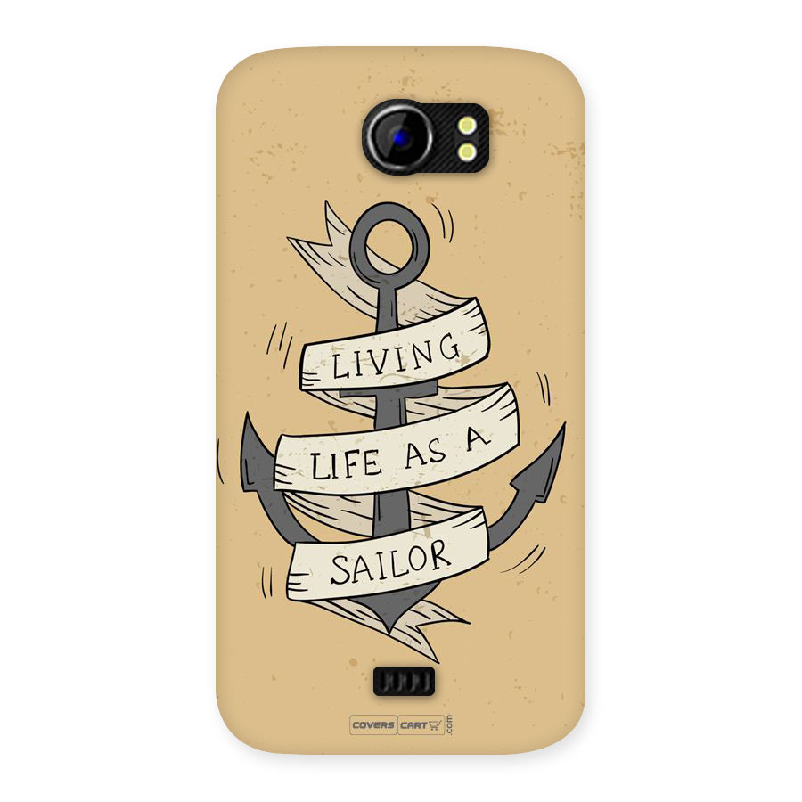 Old School Anchor Back Case for Micromax Canvas 2 A110