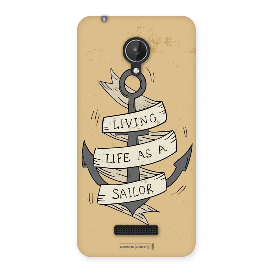 Old School Anchor Back Case for Micromax Canvas Spark Q380