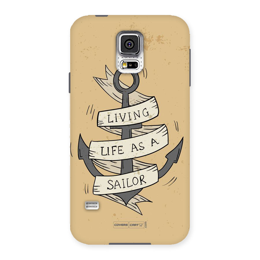 Old School Anchor Back Case for Samsung Galaxy S5