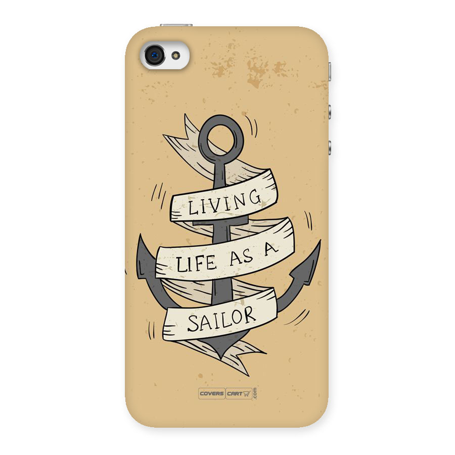 Old School Anchor Back Case for iPhone 4 4s