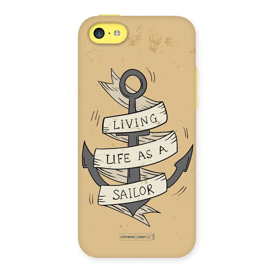 Old School Anchor Back Case for iPhone 5C