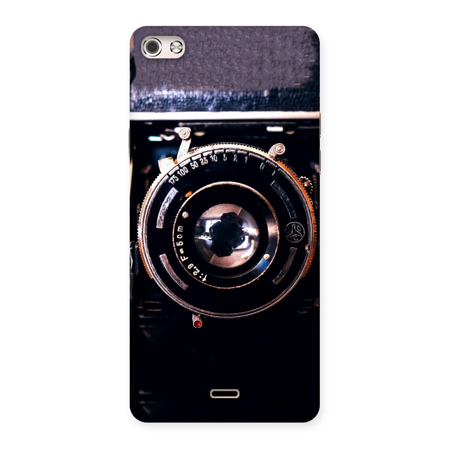 Old School Camera Back Case for Micromax Canvas Silver 5