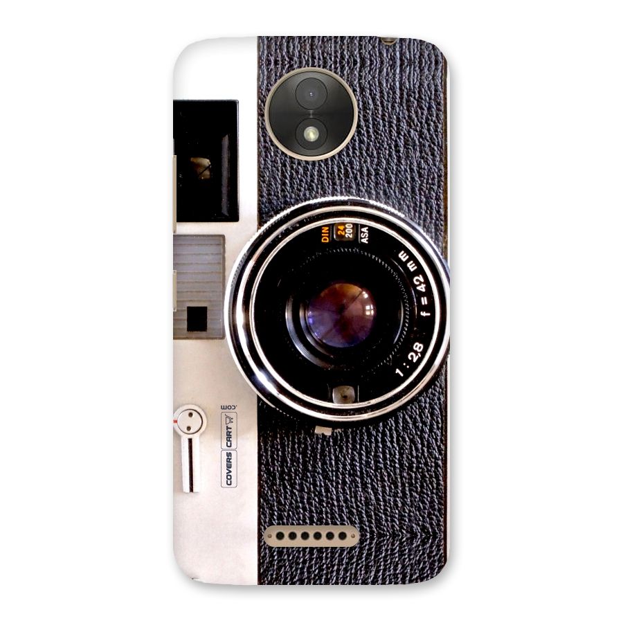 Old School Camera Back Case for Moto C Plus