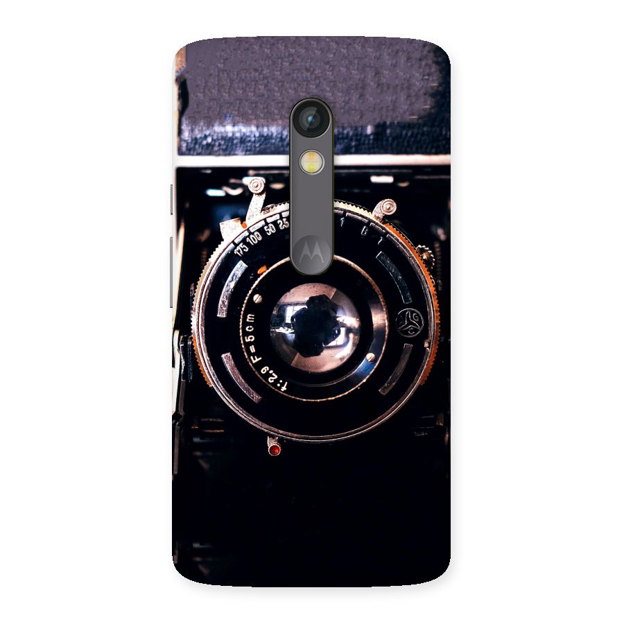 Old School Camera Back Case for Moto X Play
