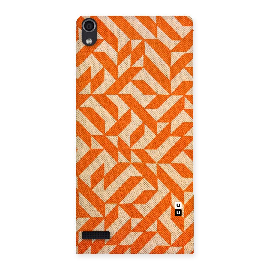 Orange Beige Pattern Back Case for Ascend P6