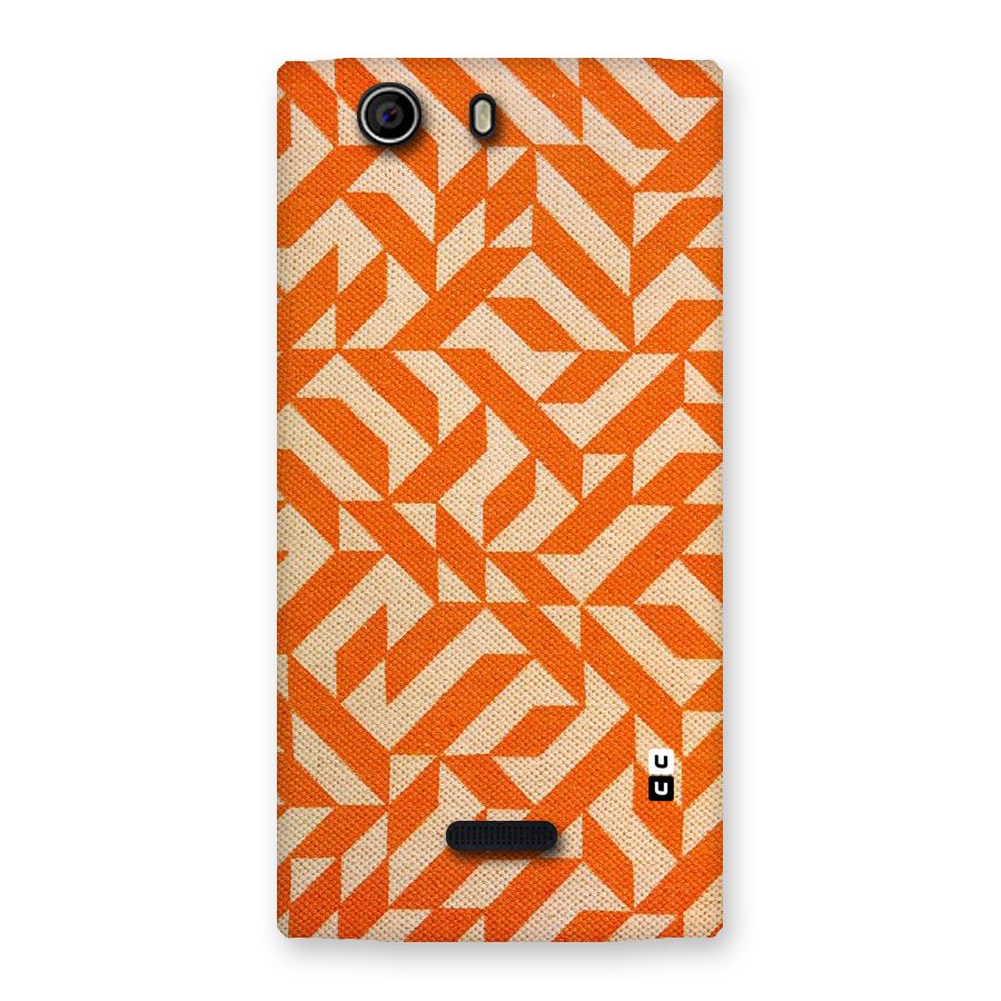 Orange Beige Pattern Back Case for Canvas Nitro 2 E311