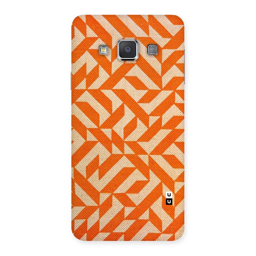 Orange Beige Pattern Back Case for Galaxy A3