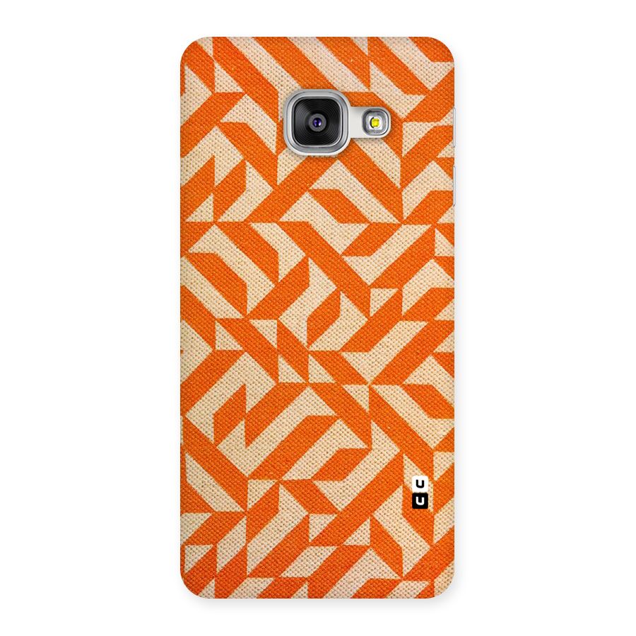 Orange Beige Pattern Back Case for Galaxy A3 2016