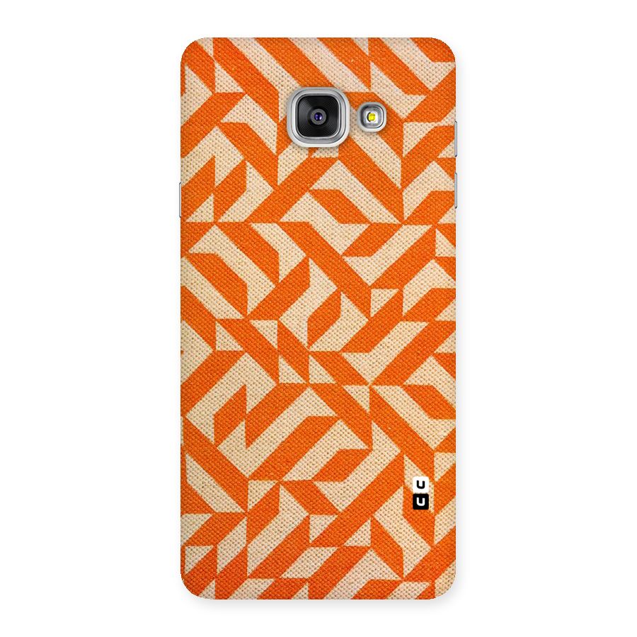 Orange Beige Pattern Back Case for Galaxy A7 2016