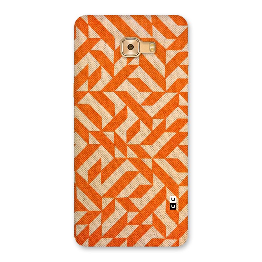 Orange Beige Pattern Back Case for Galaxy C9 Pro