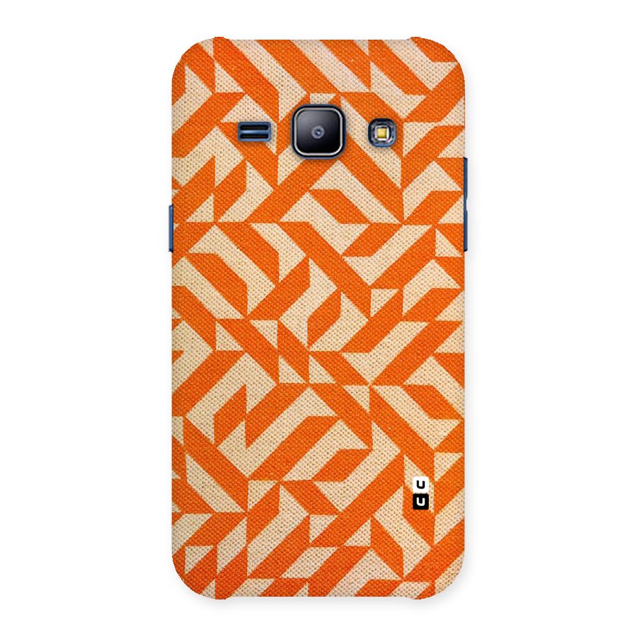 Orange Beige Pattern Back Case for Galaxy J1