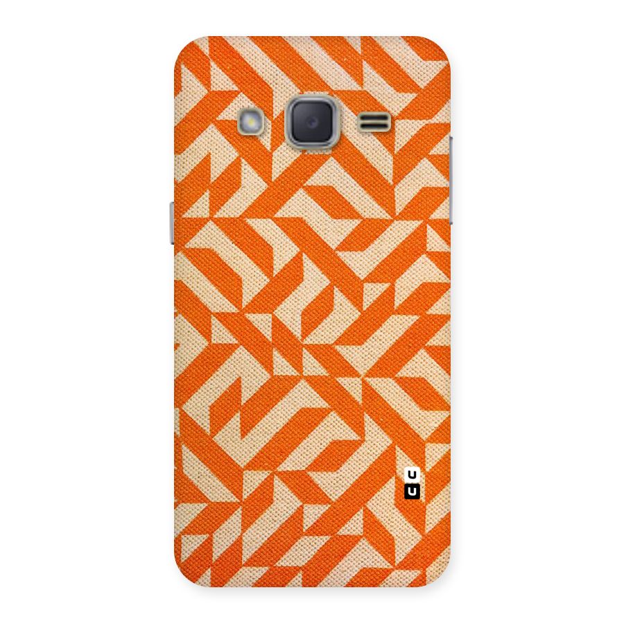 Orange Beige Pattern Back Case for Galaxy J2