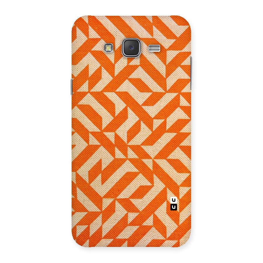 Orange Beige Pattern Back Case for Galaxy J7