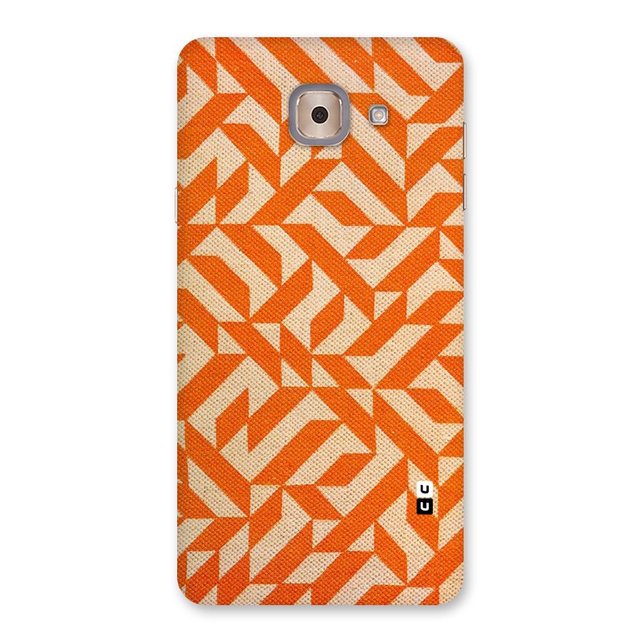 Orange Beige Pattern Back Case for Galaxy J7 Max
