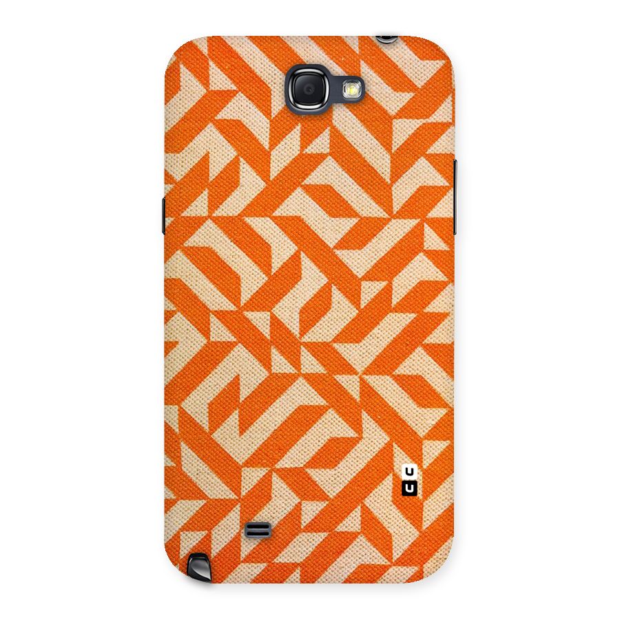 Orange Beige Pattern Back Case for Galaxy Note 2
