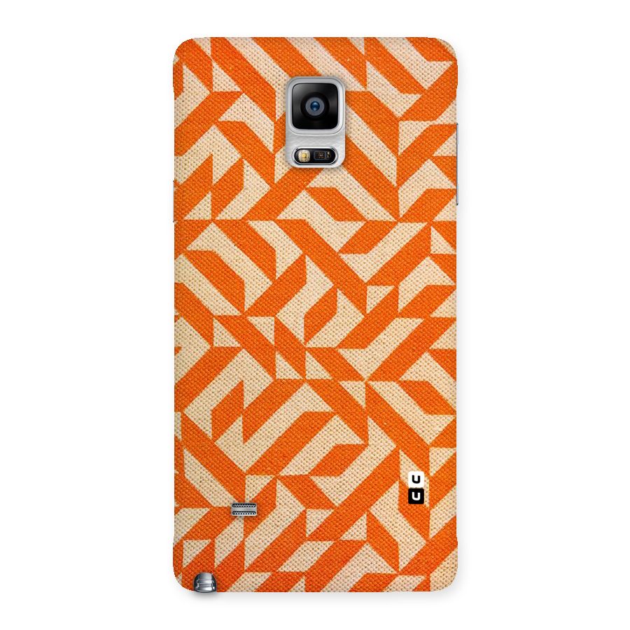 Orange Beige Pattern Back Case for Galaxy Note 4