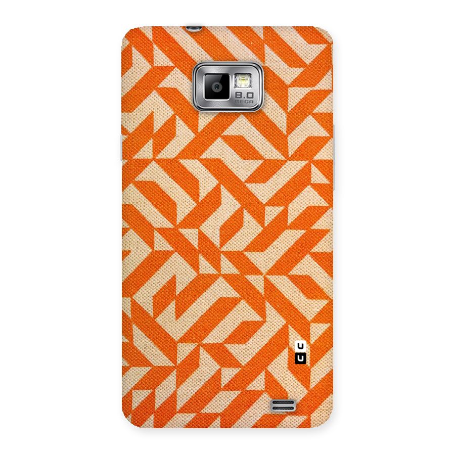 Orange Beige Pattern Back Case for Galaxy S2