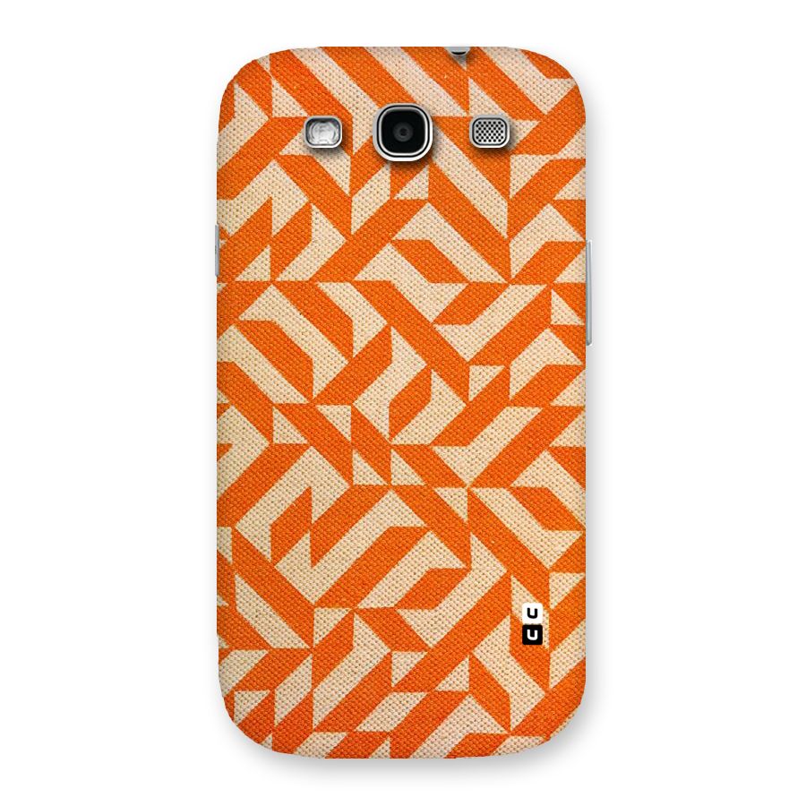 Orange Beige Pattern Back Case for Galaxy S3