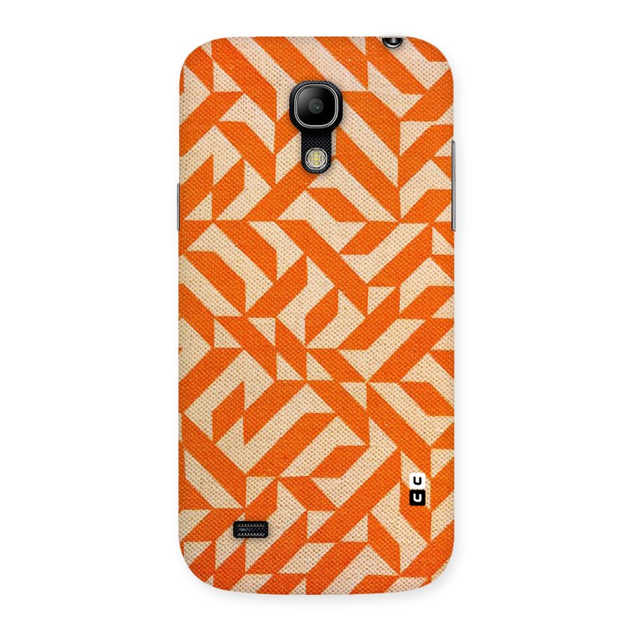 Orange Beige Pattern Back Case for Galaxy S4 Mini