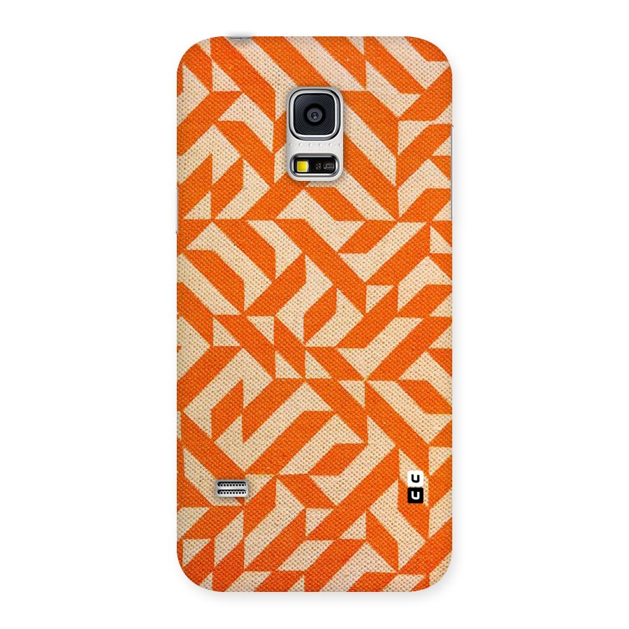 Orange Beige Pattern Back Case for Galaxy S5 Mini
