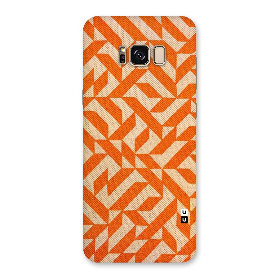 Orange Beige Pattern Back Case for Galaxy S8 Plus