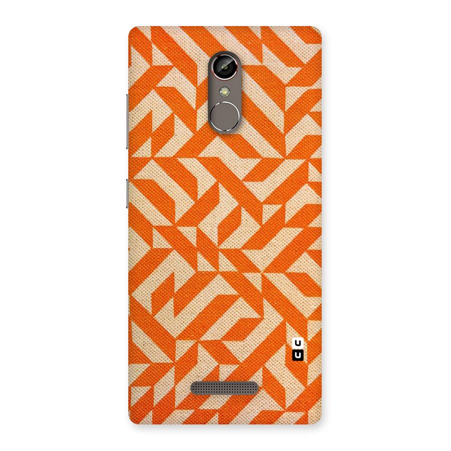 Orange Beige Pattern Back Case for Gionee S6s