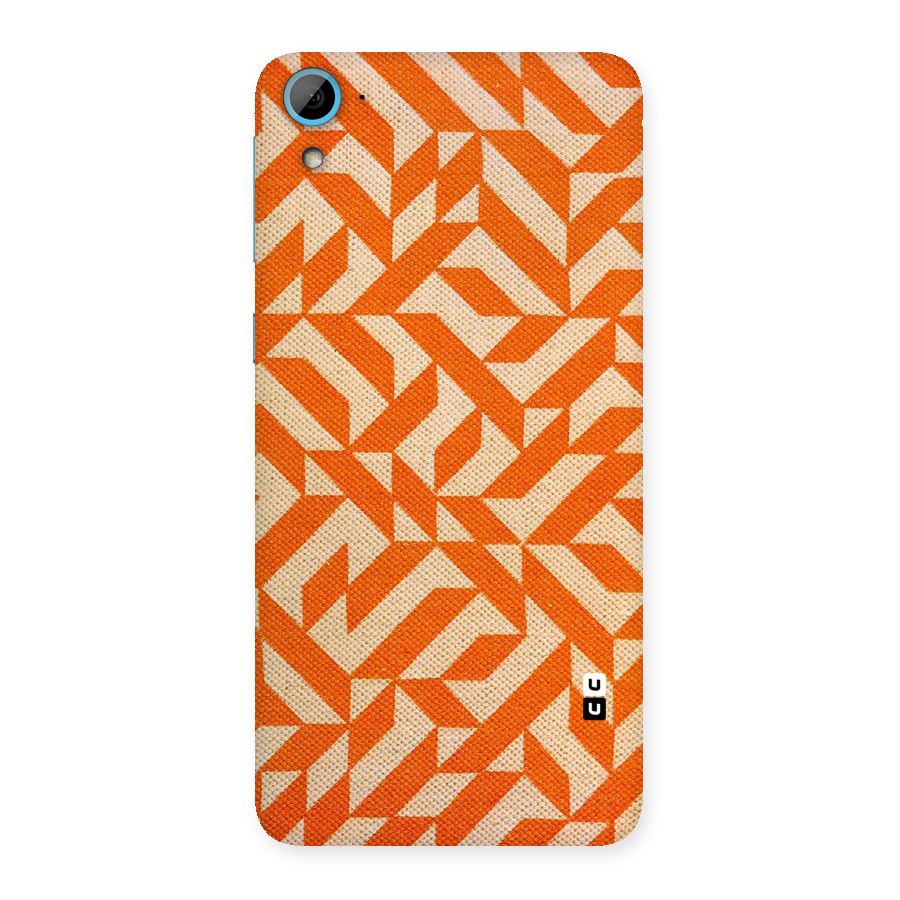 Orange Beige Pattern Back Case for HTC Desire 826