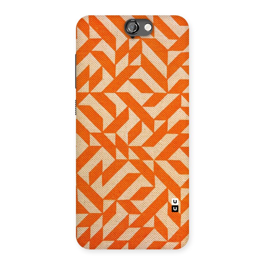 Orange Beige Pattern Back Case for HTC One A9