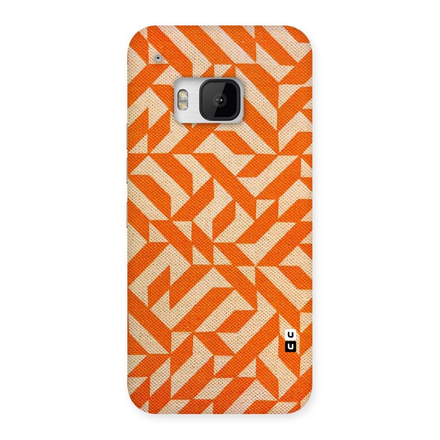 Orange Beige Pattern Back Case for HTC One M9