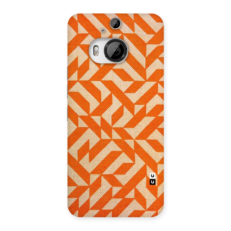 Orange Beige Pattern Back Case for HTC One M9 Plus