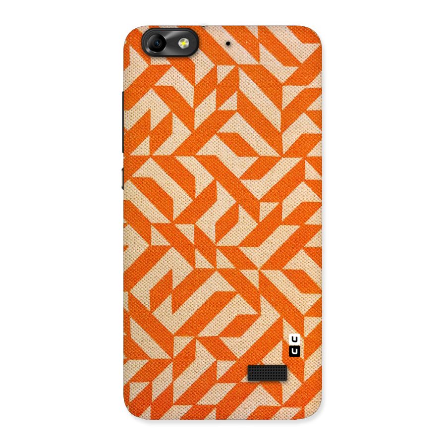 Orange Beige Pattern Back Case for Honor 4C