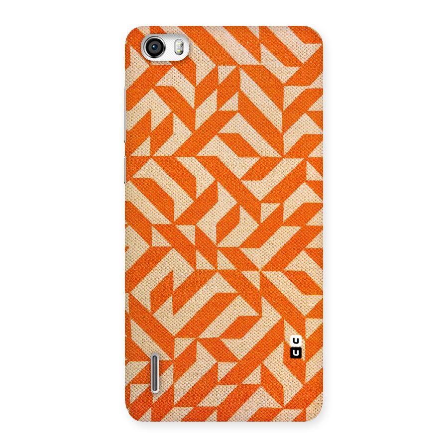 Orange Beige Pattern Back Case for Honor 6