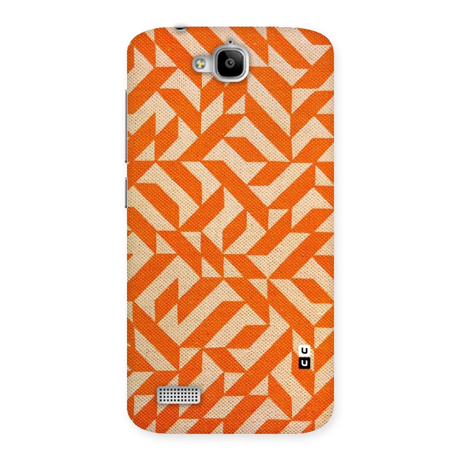 Orange Beige Pattern Back Case for Honor Holly