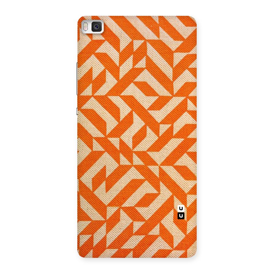 Orange Beige Pattern Back Case for Huawei P8