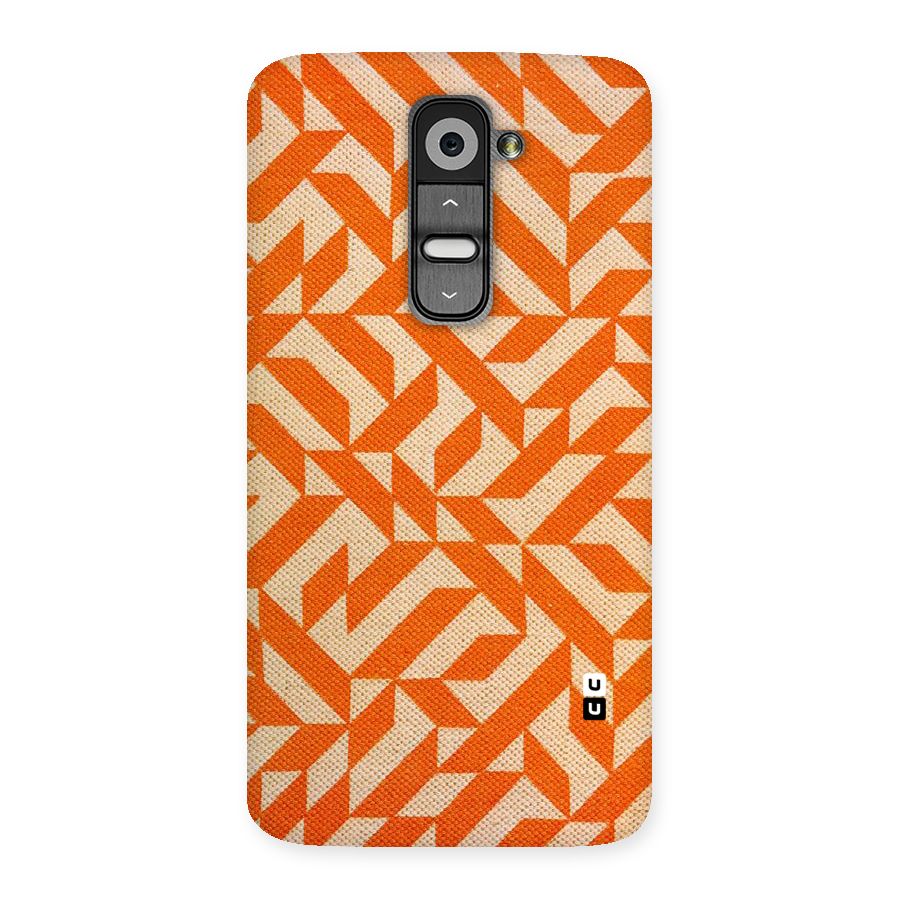 Orange Beige Pattern Back Case for LG G2