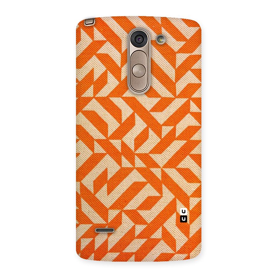 Orange Beige Pattern Back Case for LG G3 Stylus